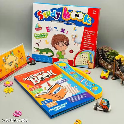 Little Genius Interactive Sound Book with Pen &amp; Eraser | Talking Educational Book for Kids | Learning Alphabets, Numbers, Fruits &amp; More