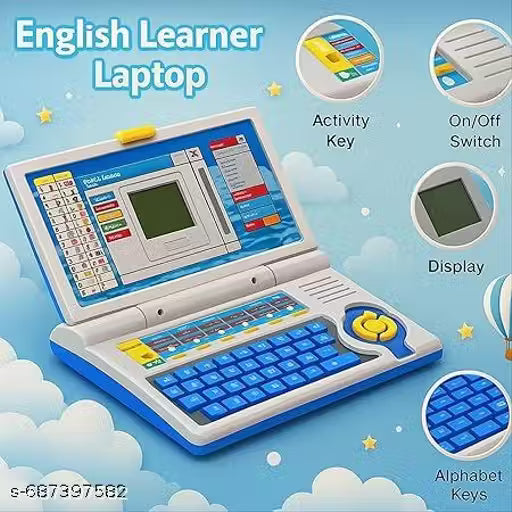 English Learner Laptop Toy for Kids | 20 Fun Activities | ABC, Numbers, Maths, Music & Games | Educational Toy (3+ Years)