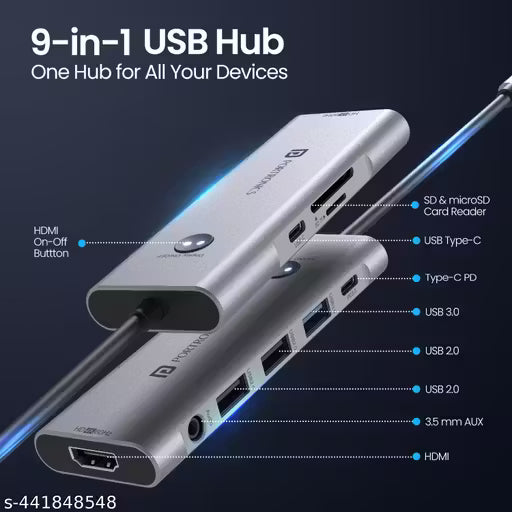 Portronics Mport One USB C Hub